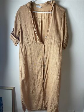 Linen Shirtdress made in Italy